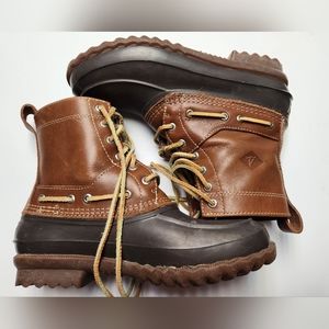 Sperry brown leather 9m duck boots